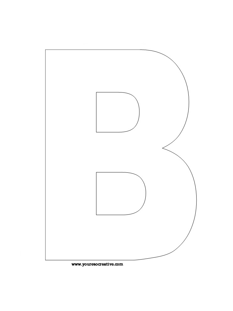 Letter B Worksheets - You're so creative