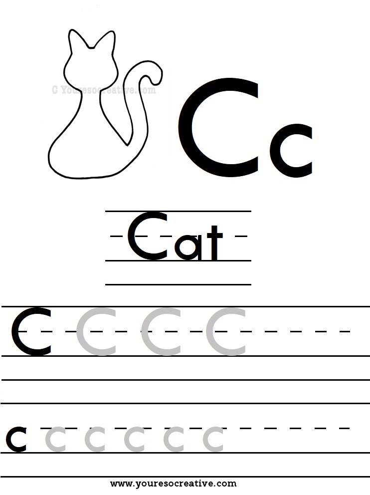 Letter Worksheets - You're so creative