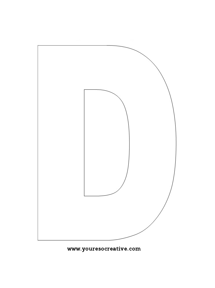 Letter D Worksheets - You're so creative