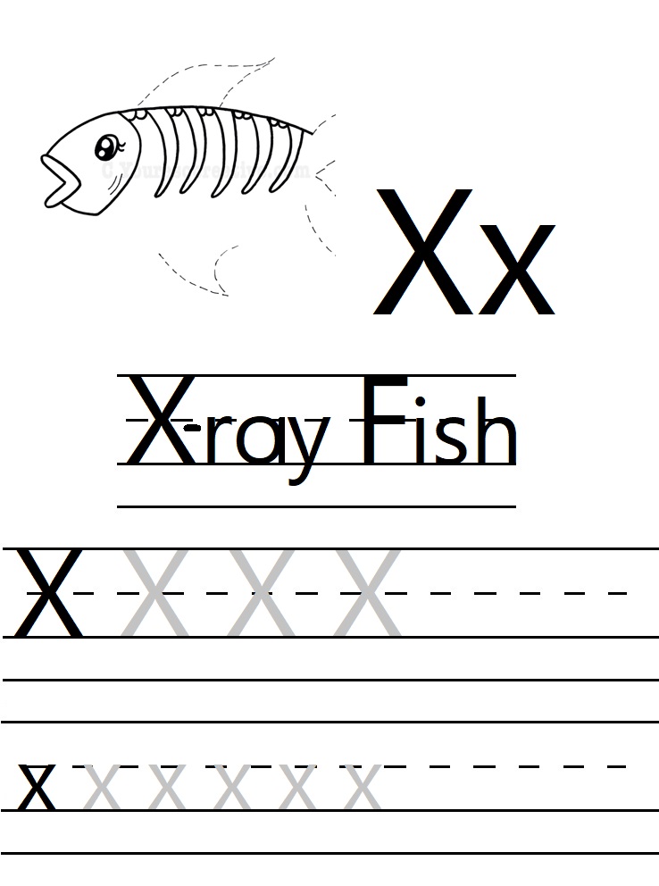 letter x worksheets youre so creative