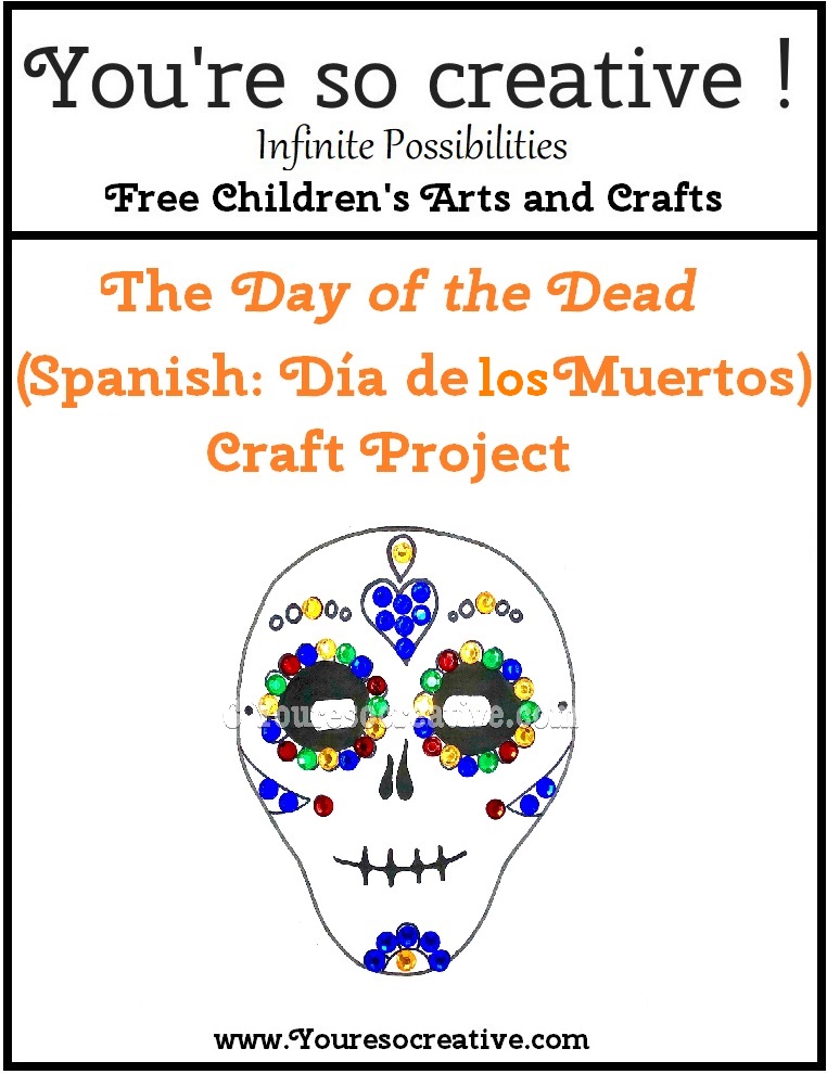 Día de los Muertos Open-ended Craft Activity for Speech Therapy