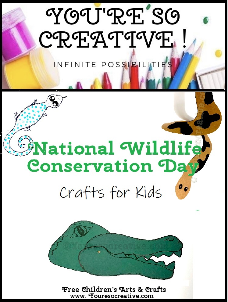 Free National Wildlife Conservation Day Crafts for Kids You're so