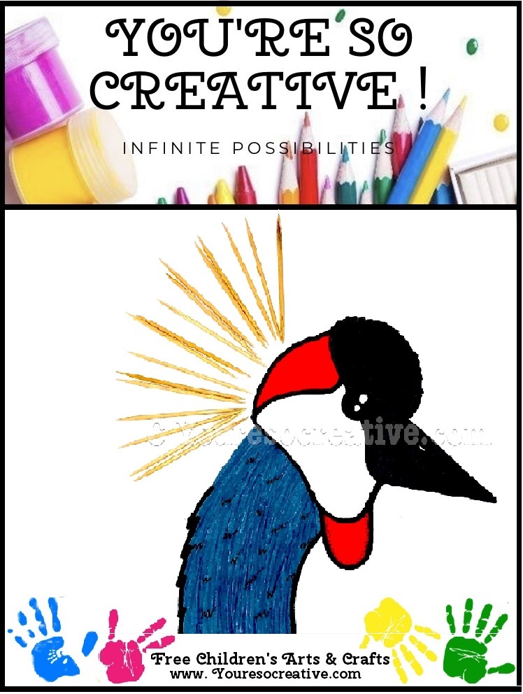 Grey Crowned Crane - You're so creative