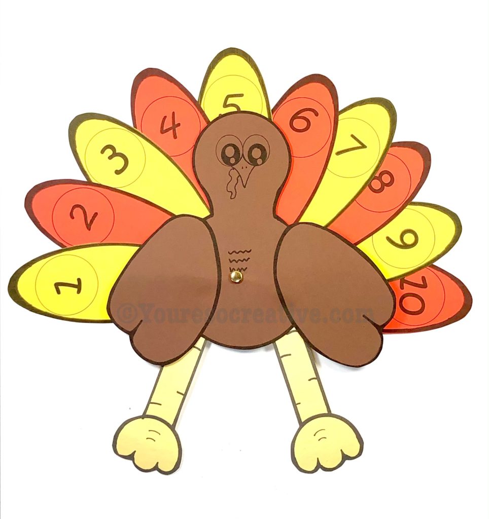 Turkey Counting Crafts - You're so creative