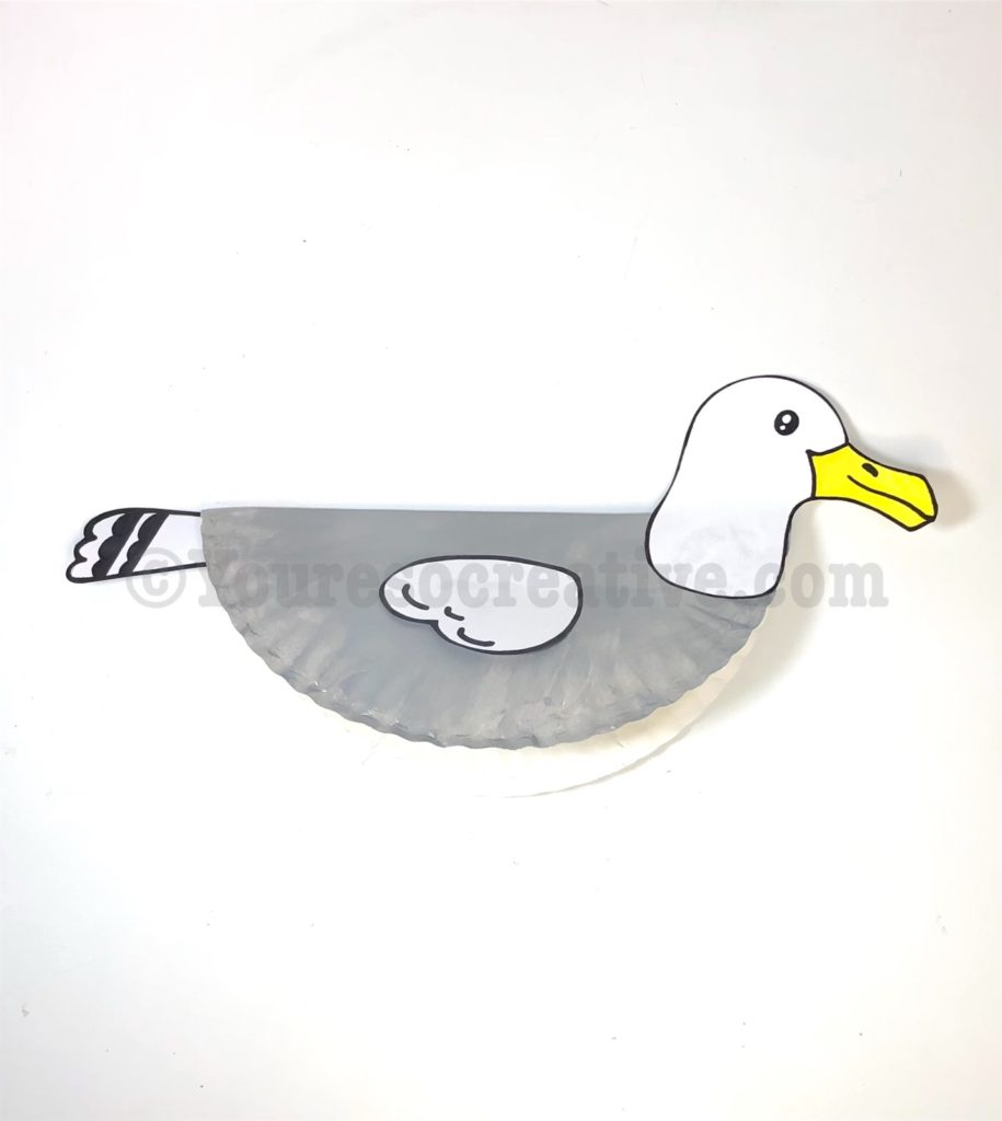 Maritime Craft for Kids - Melting Beads Seagull Picture